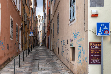 Bastia bei schlechtem Wetter