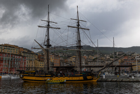 Bastia bei schlechtem Wetter