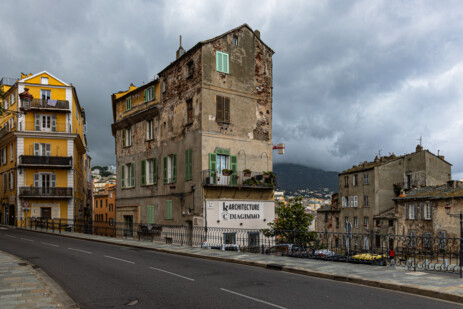 Bastia bei schlechtem Wetter